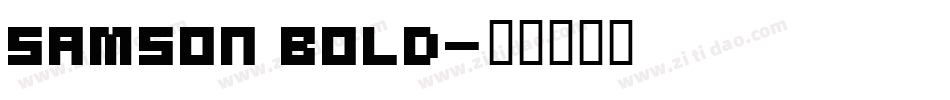 Samson Bold字体转换